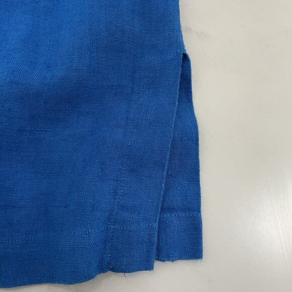 Chico's Sanibel Nayali Button Tunic Top Size 0 US S Cruise Blue 3/4 Sleeve NEW - Picture 5 of 9